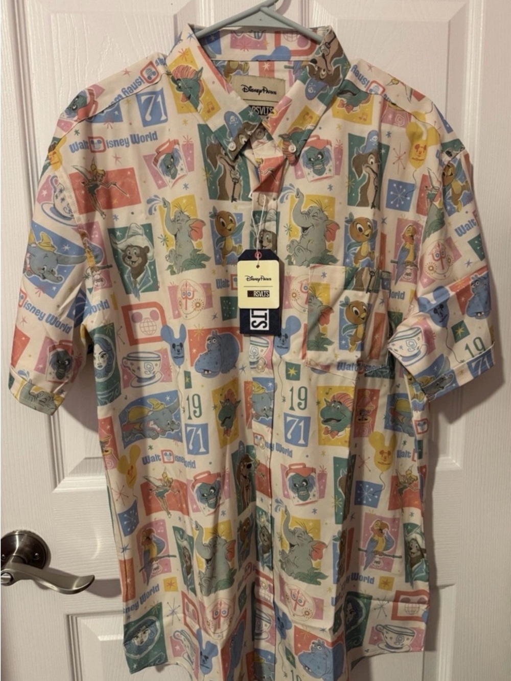 RSVLTS Walt Disney World Attractions Characters 2026 Disney Parks Shirt Large